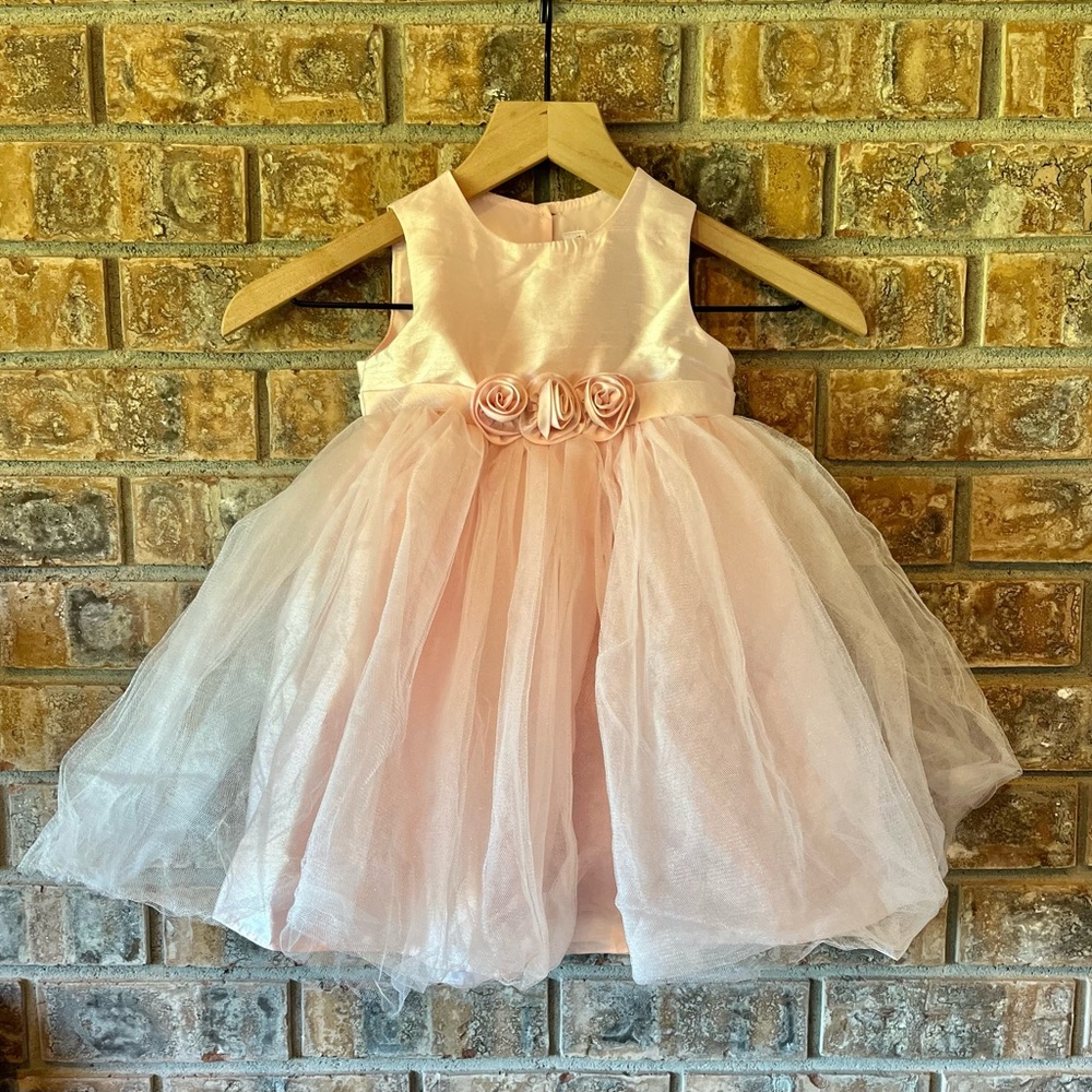 Cherokee Pink Formal Baby Dress Sleeveless 24 Months